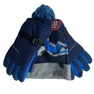 ZeroXposur Boys 2-Pc Thinsulate Beanie &‎ Winter Gloves Set Size L/XL